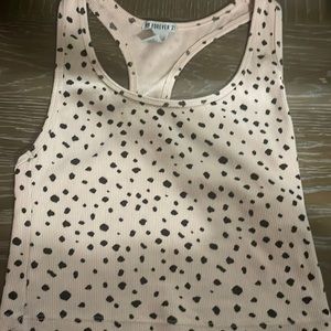 Cheetah print cropped tank size medium